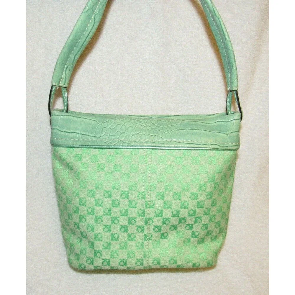 Liz Claiborne Vintage Small Mint Green Purse - Picture 6 of 6